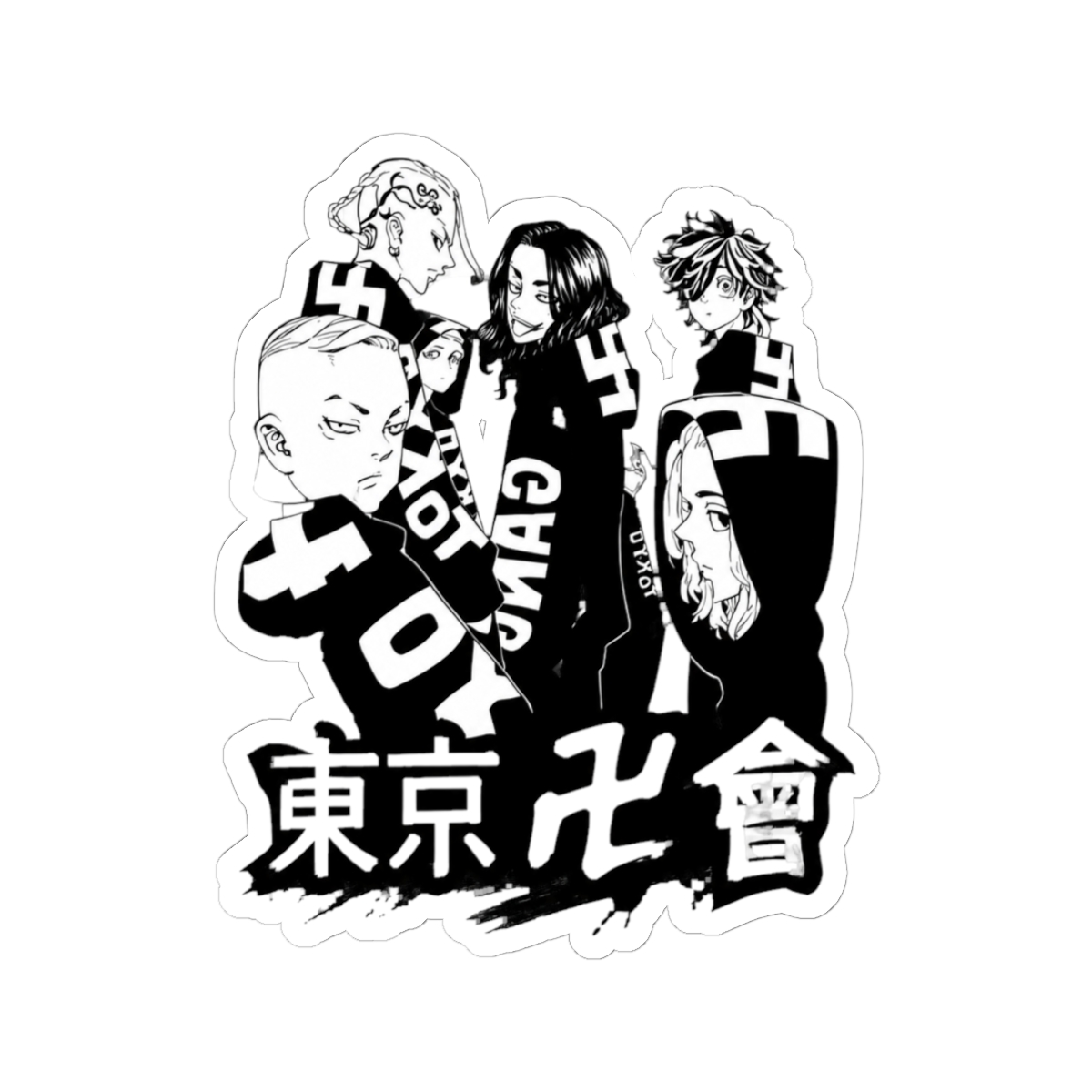 Tokyo Revengers Gang Sticker Sticker - alternate angle 1, merchandise