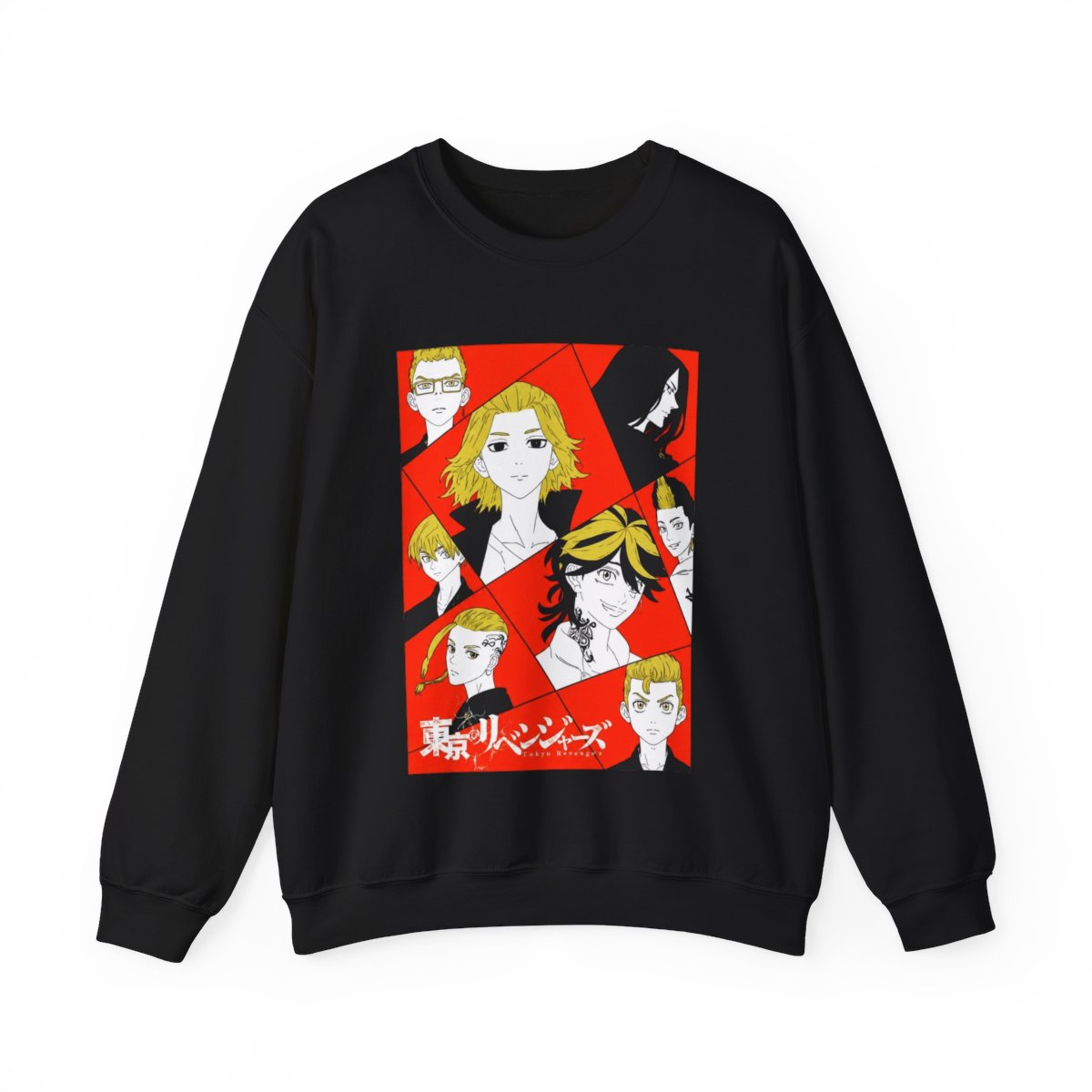 Tokyo Revengers - Red Panel Character Crewneck - alternate angle 3, merchandise